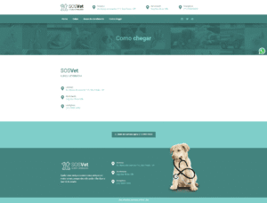 Vet Website Address Page